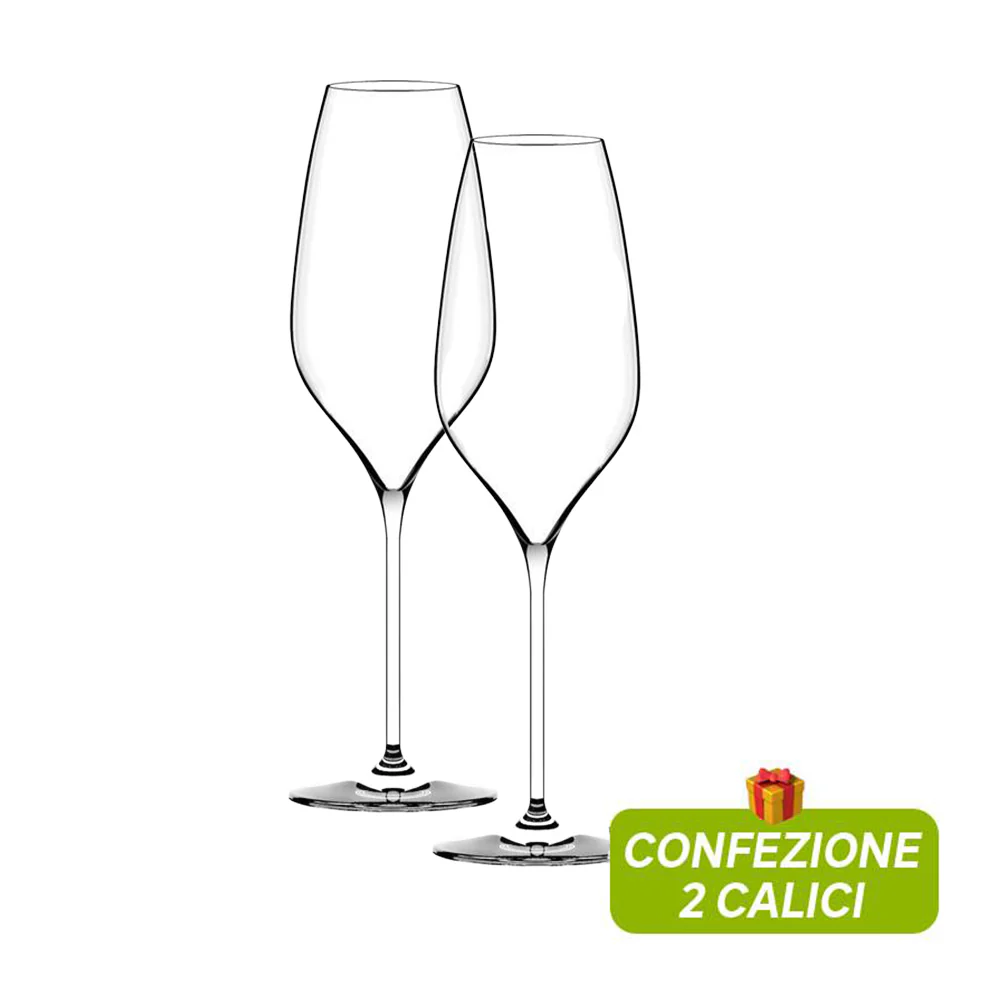 29 cl - Richard Juhlin Optimum Calice Flute in Vetro - Set 2 Pezzi
