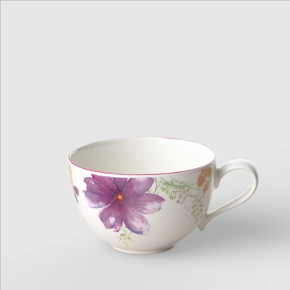 29 cl - Mariefleur Basic Tazza Cappuccino In Porcellana Premium - Set 6 Pz
