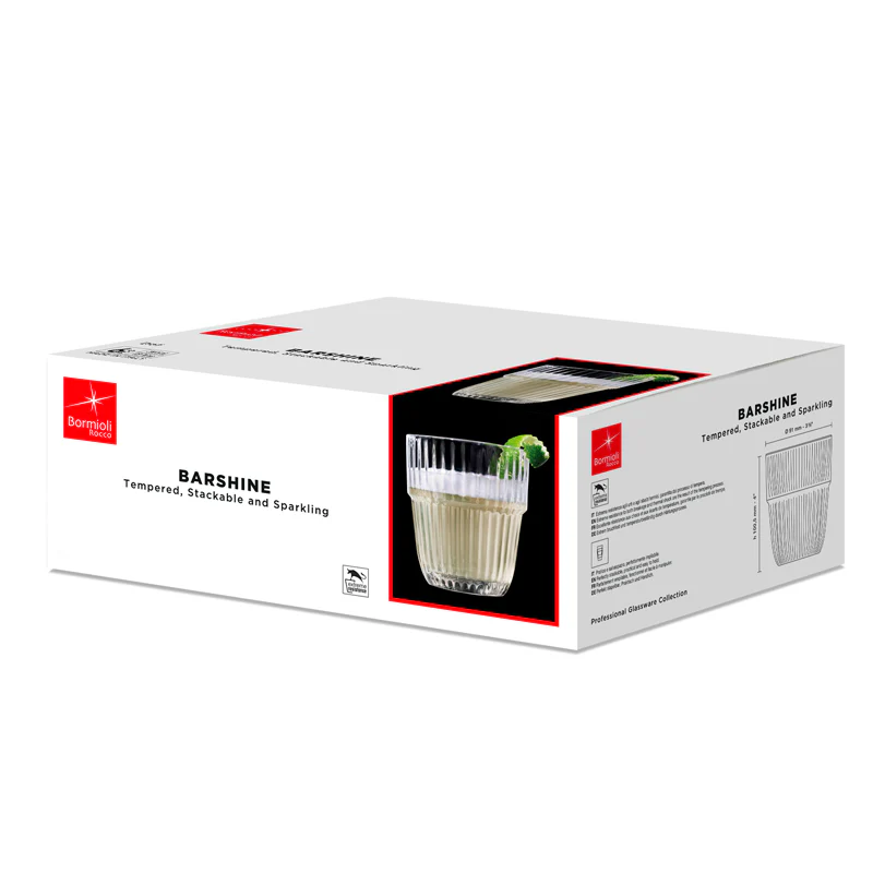 30.5 cl - Barshine Bicchiere Whisky in Vetro Temperato - Set 6 Pezzi - Image 2