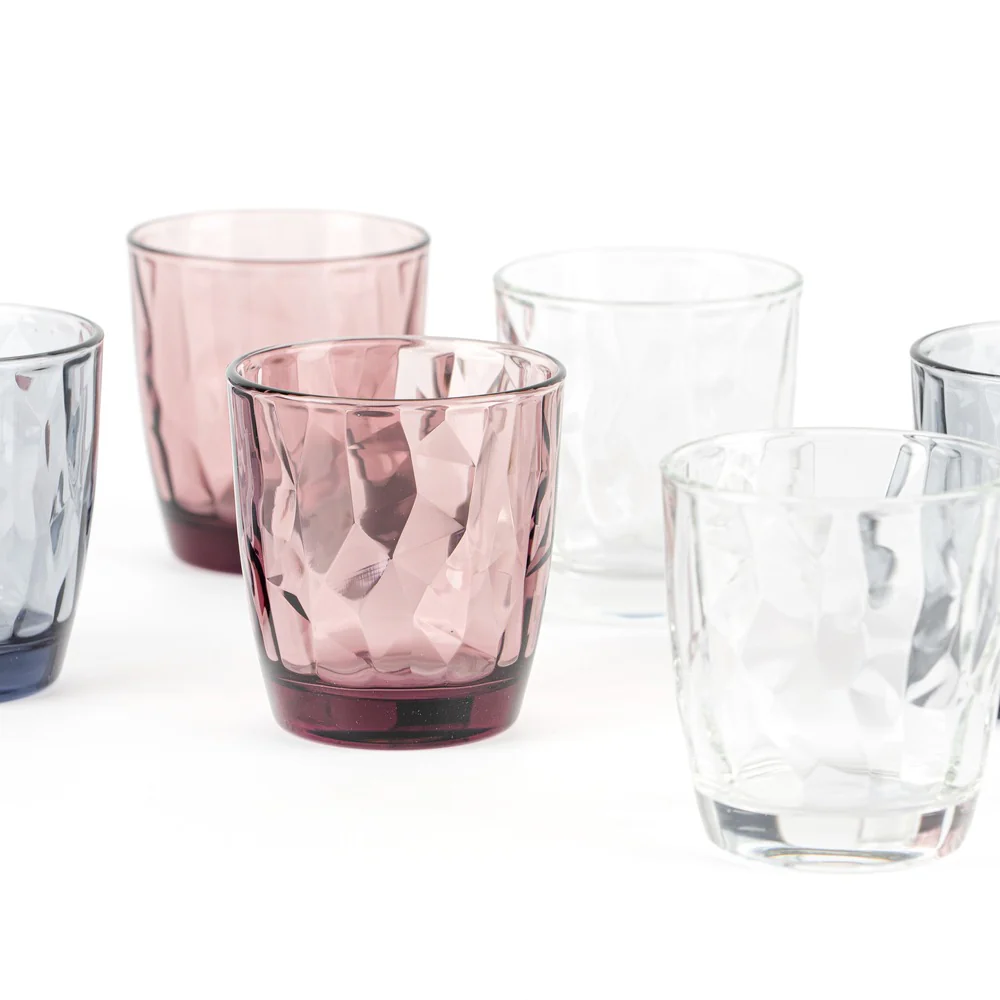 30.5 cl - Diamond Bicchiere Acqua in Vetro - Set 6 Pezzi - Image 14