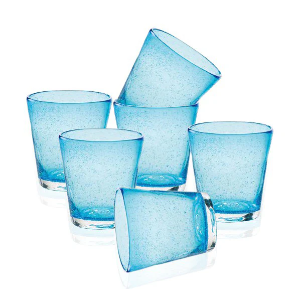 30 cl - Bollicine Bicchiere Acqua in Vetro - Set 6 Pezzi - Image 2