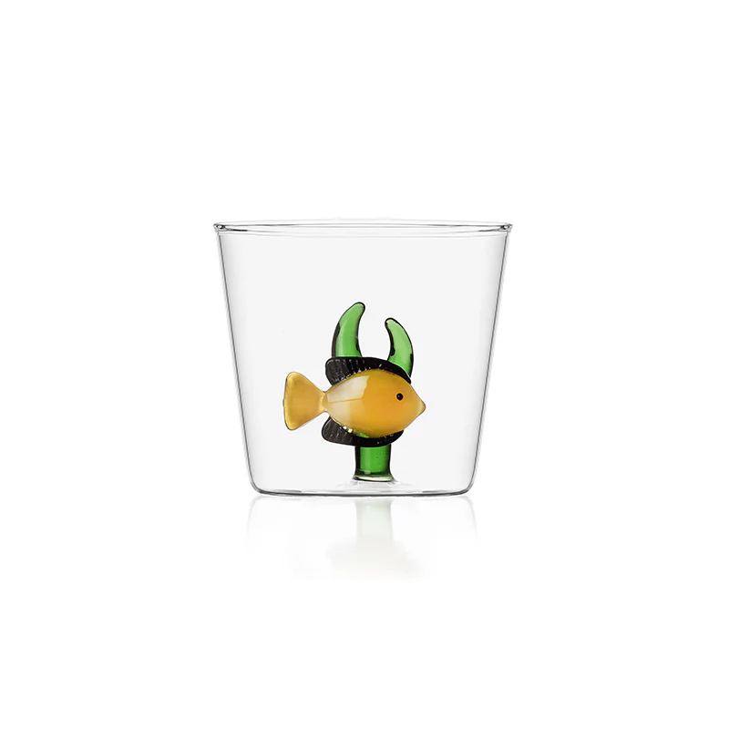 30 cl - Marine Garden Bicchiere Acqua Pesci Con Alghe in Vetro Borosilicato - Set 6 Pezzi - Image 4