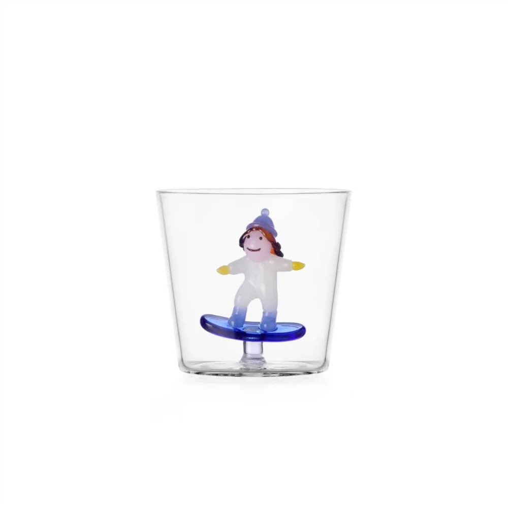 30 cl - Snow Games Bicchiere Acqua Tumbler In Vetro Borosilicato - Image 2