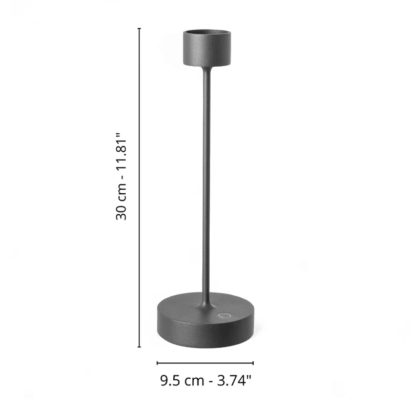 30 cm - Saturno Lampada Da Tavolo Dimmerabile In Alluminio - Image 6