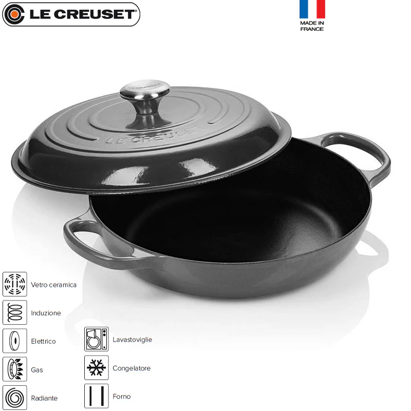 30 cm - Cocotte Evolution Tegame Basso Rotondo In Ghisa - Image 6