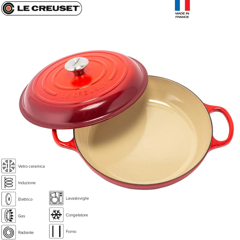 30 cm - Cocotte Evolution Tegame Basso Rotondo In Ghisa - Image 9