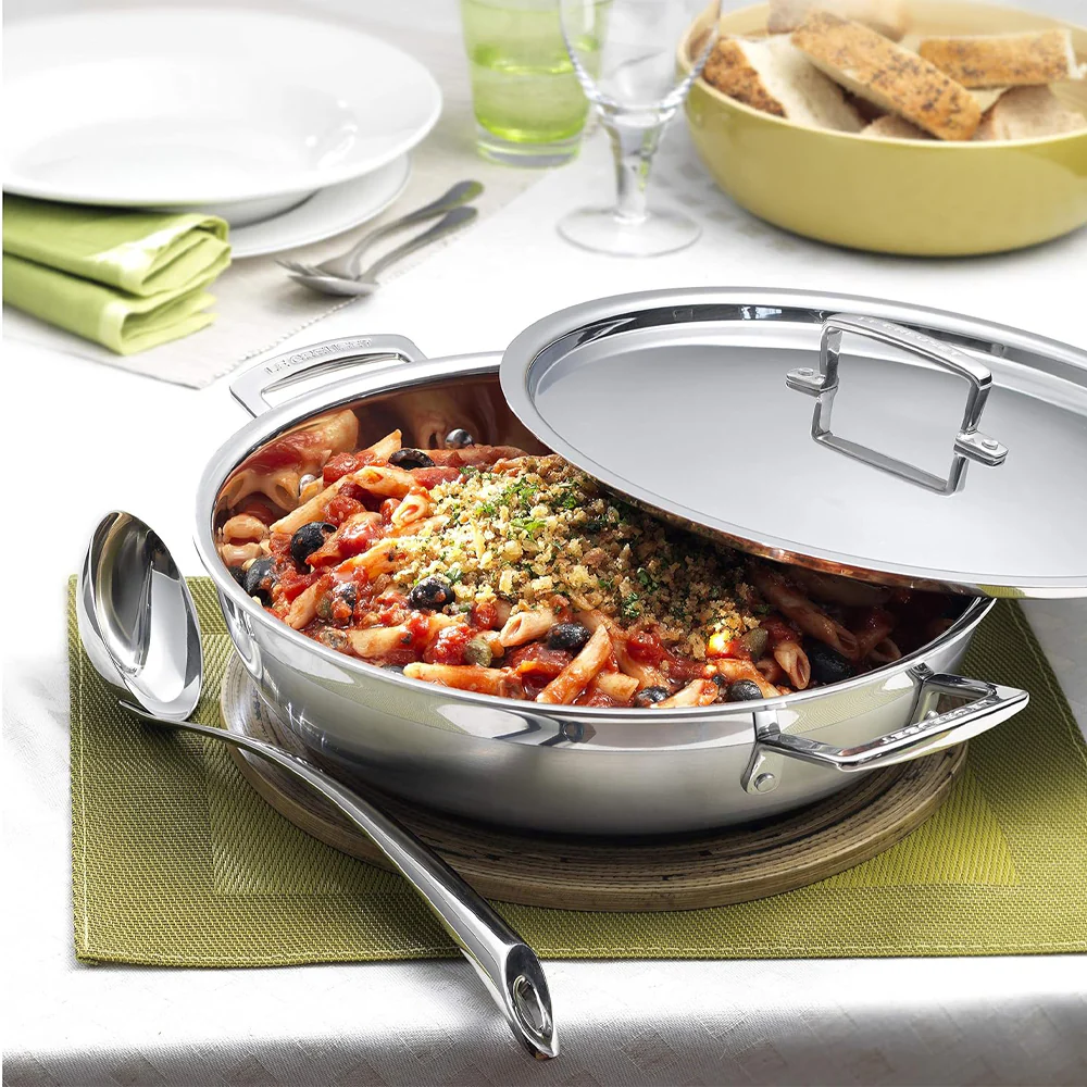 30 cm - Inox Essential Tegame Basso Con Coperchio In Acciaio Inox - Image 4