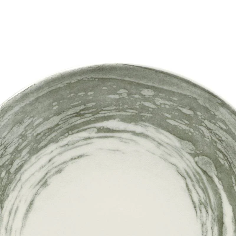 30 cm - Focus Grey Piatto Fondo In Porcellana - Set 6 pz - Image 2