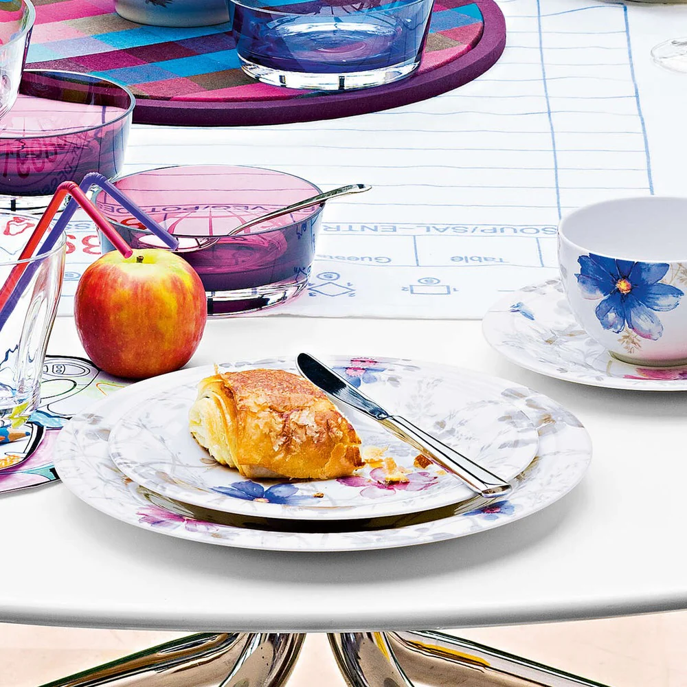 30 cm - Mariefleur Gris Basic Piatto Gourmet In Porcellana Premium - Image 2