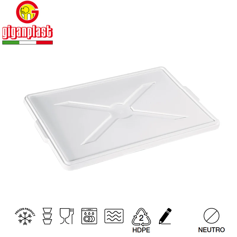 30 x 40 x H10 cm - Coperchio Per Cassetta Portaimpasto Rettangolare In Plastica - Image 2