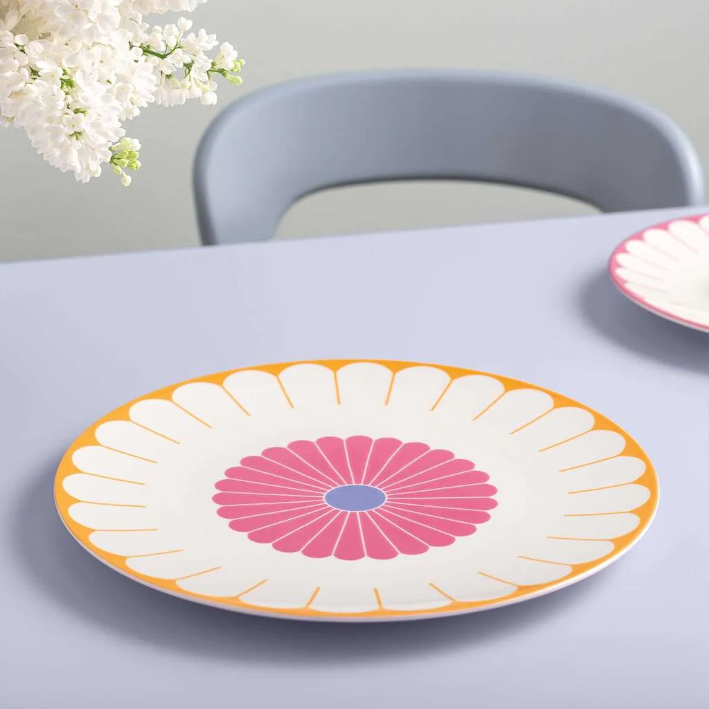 31.8 cm - Fleur Piatto Presentazione In Porcellana Premium Set 6 Pz - Image 2
