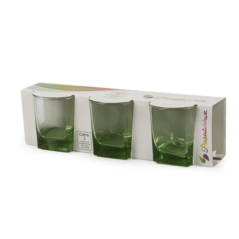 31 cl - Carre Bicchiere Acqua in Vetro - Set 3 Pezzi - Image 2