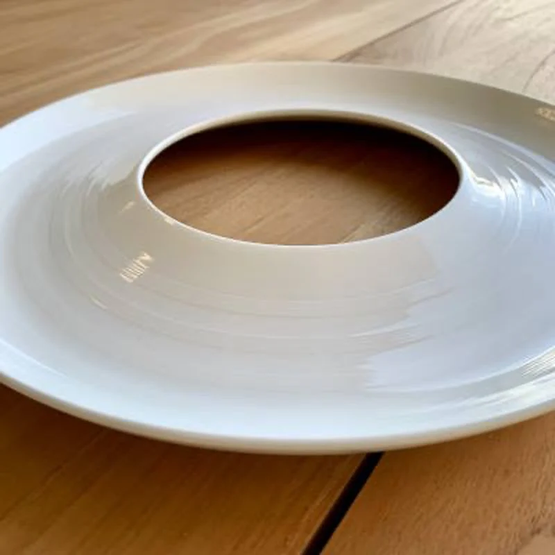 31 cm - Magnesium Deep Ring Piatto Presentazione Rotondo In Porcellana - Set 2 Pz - Image 2