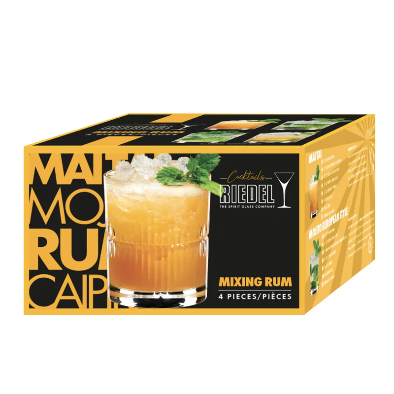 32.3 cl - Mixing Rum Bicchiere Rum in Vetro - Set 4 Pezzi - Image 4