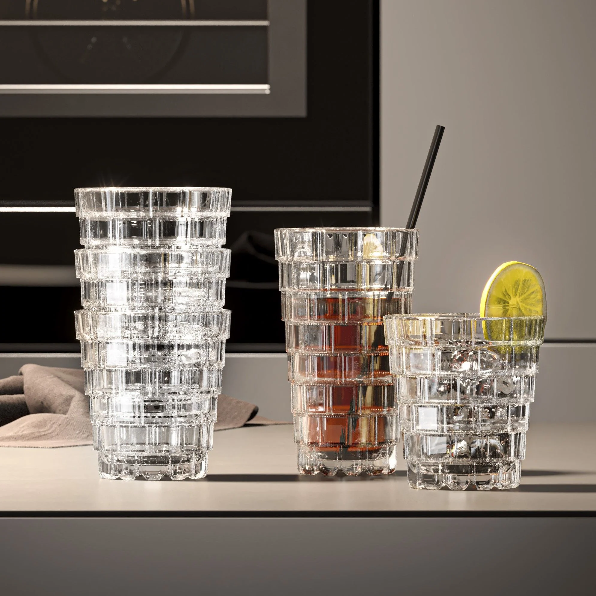 32 cl - Stack Bicchiere Acqua in Vetro - Set 6 Pezzi - Image 4