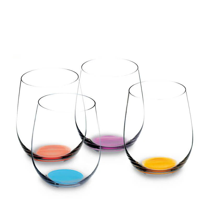 32 cl - O Happy Bicchiere Vino Multiuso in Vetro - Set 4 Pezzi - Image 7