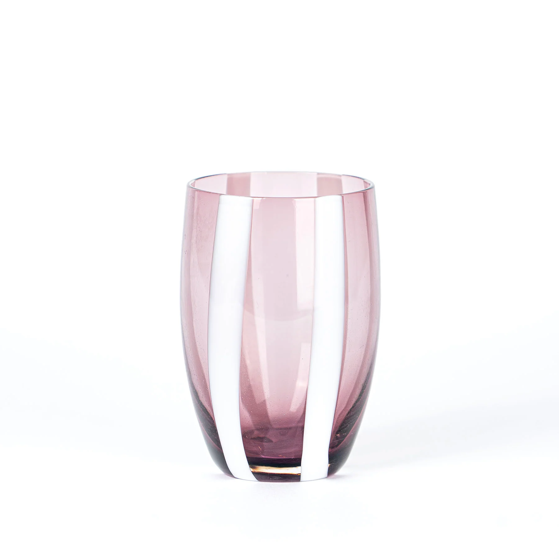 32 cl - Gessato Bicchiere Acqua A Righe in Vetro Lavorato A Mano - Set 6 Pezzi - Image 26