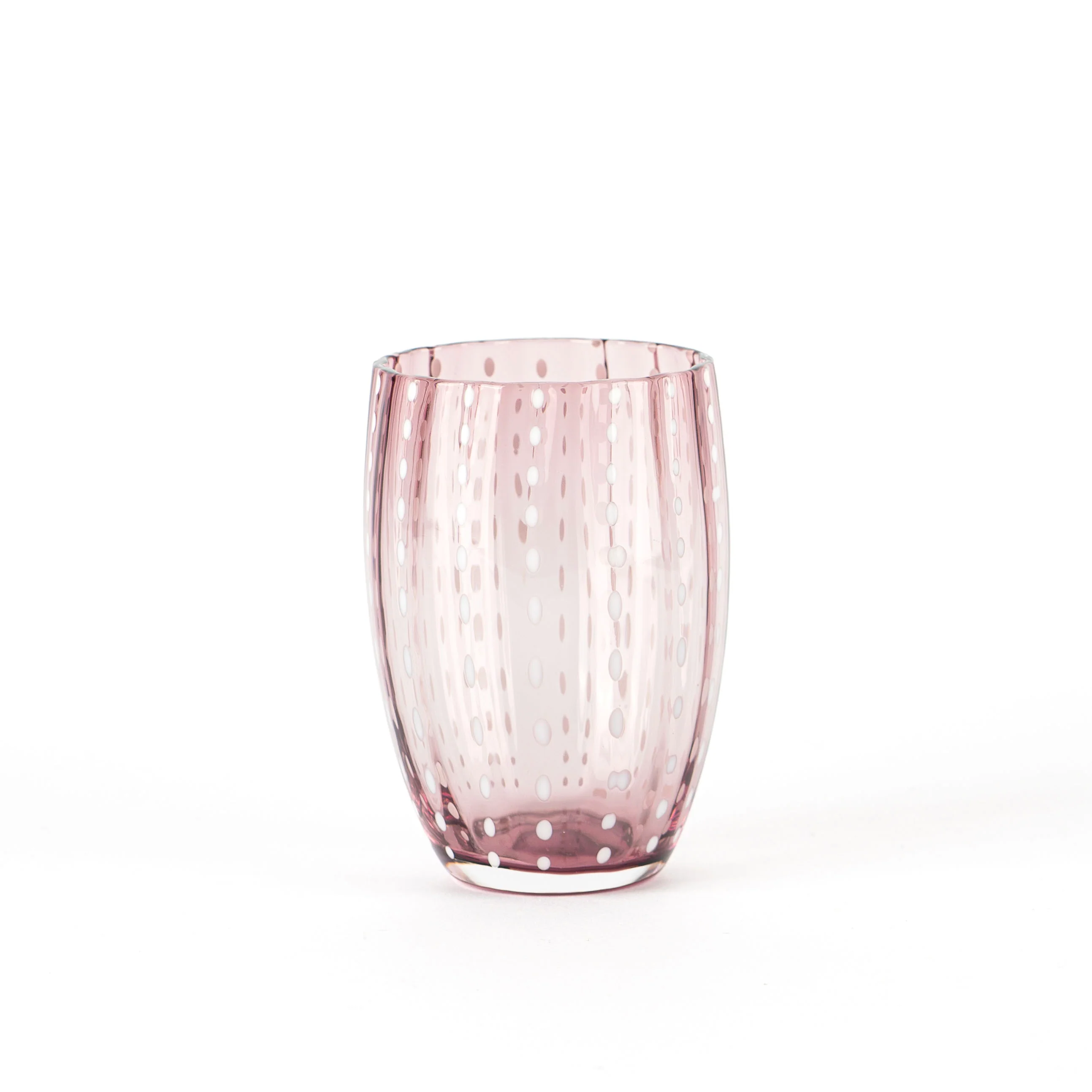 32 cl - Perle Bicchiere Acqua Pallini Bianchi in Vetro - Set 6 Pezzi - Image 19