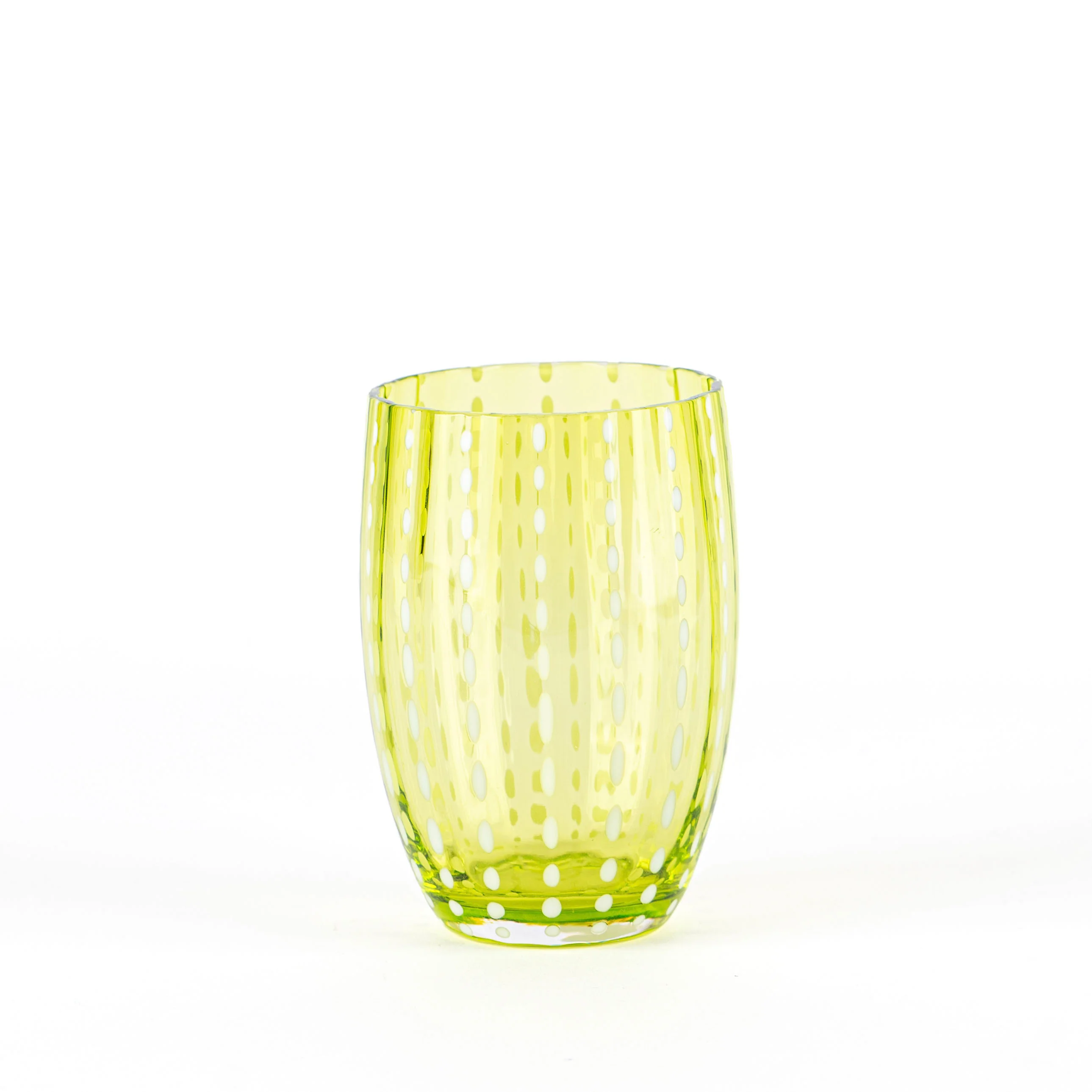 32 cl - Perle Bicchiere Acqua Pallini Bianchi in Vetro - Set 6 Pezzi - Image 23