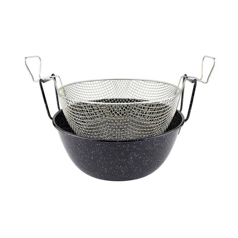 32 cm - Friggitrice Con Cestello In Ferro
