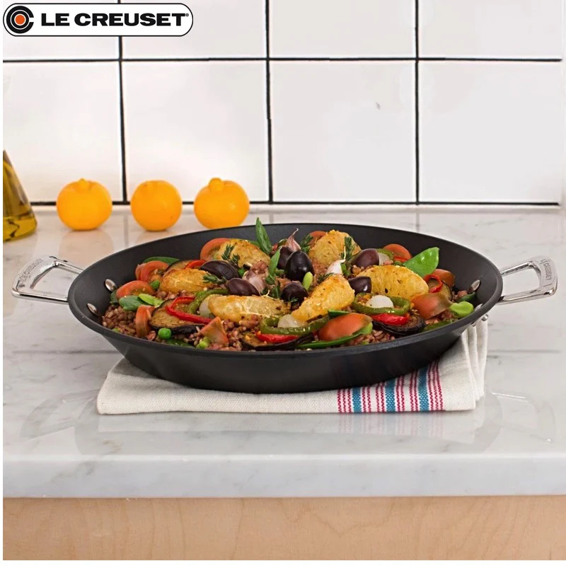 32 cm - Les Forgées Paellera Rotonda In Alluminio Antiaderente - Image 2