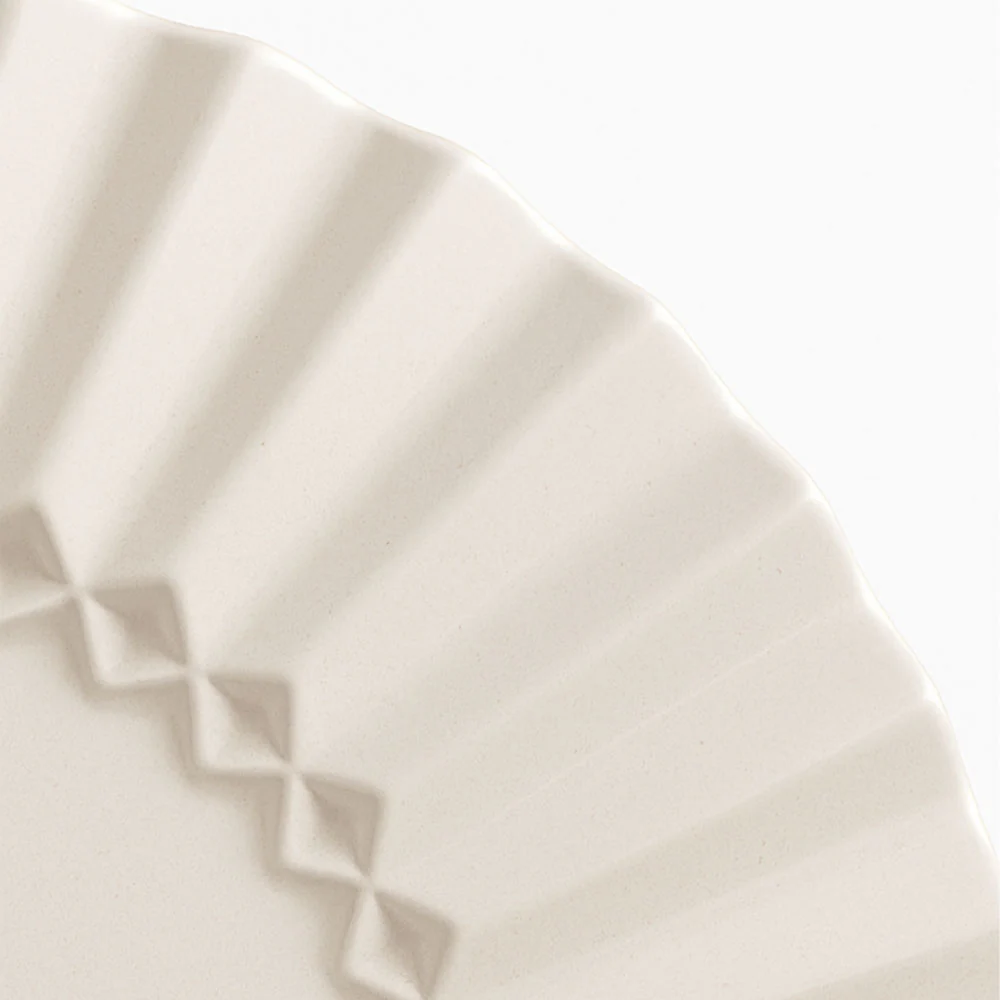 33.2 cm - Magnesium Stripes Piatto Presentazione In Porcellana Set 2 Pz - Image 2