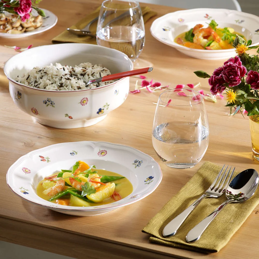 33 cl - Petite Fleur Piatto Fondo In Porcellana Premium - Set 6 Pz - Image 4