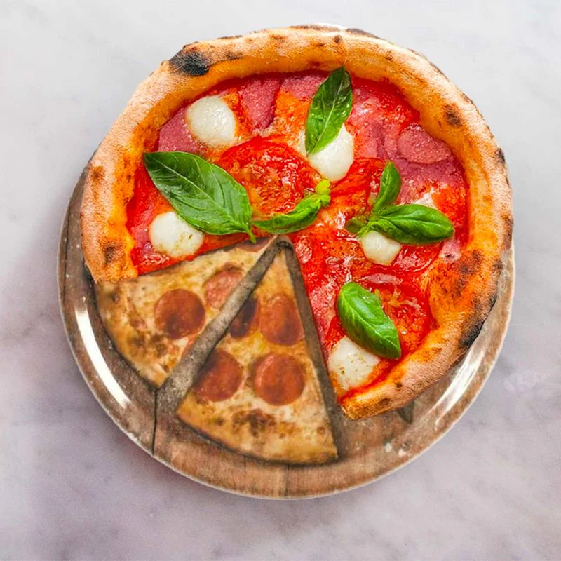 33 cm - Flour Piatto Pizza In Porcellana - Set 6 Pz - Image 4