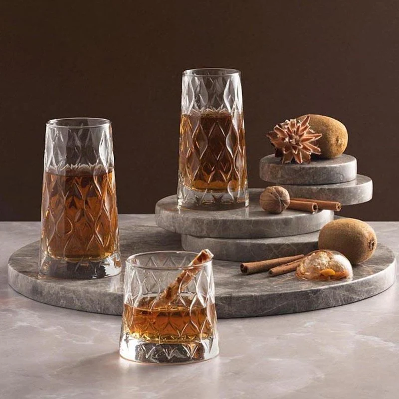 34.5 cl - Leafy Bicchiere Cocktail in Vetro - Set 4 Pezzi - Image 2