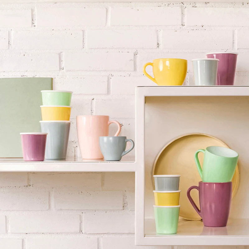 34 cl - Aromateca Mug in Vetro Opale - Set 6 Pezzi - Image 9