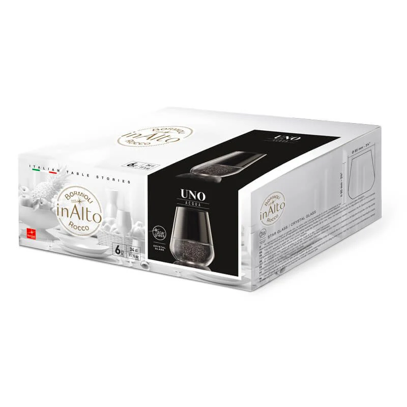 34 cl - InAlto Uno Bicchiere Acqua in Vetro - Set 6 Pezzi - Image 5