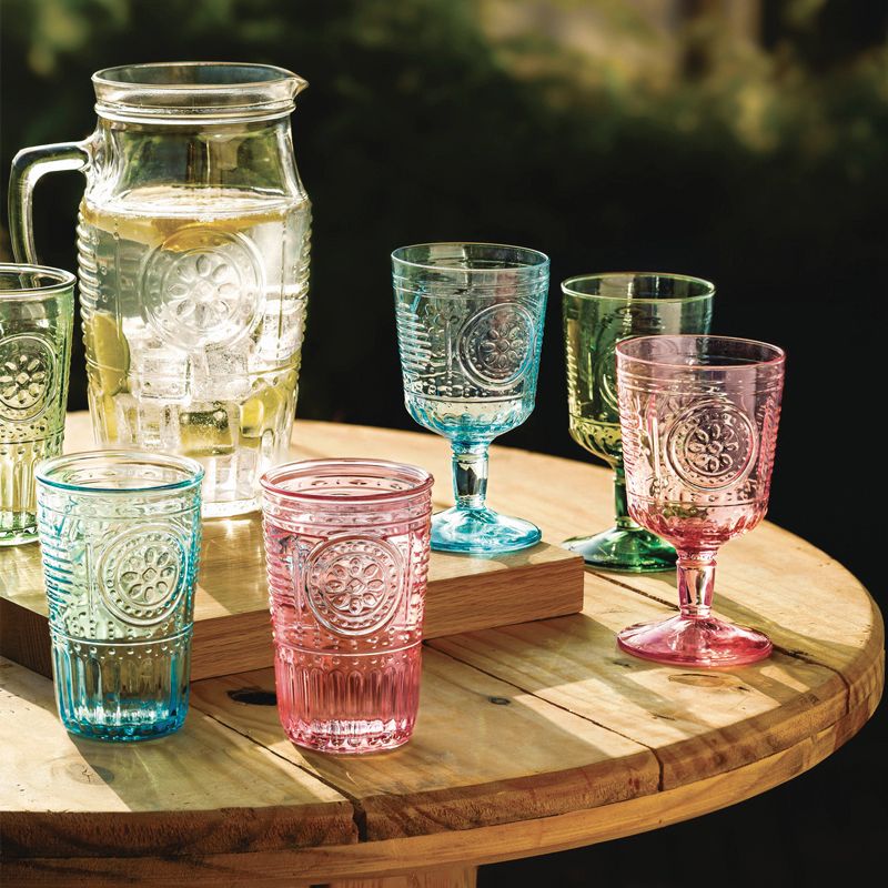 34 cl - Romantic Bicchiere Acqua in Vetro - Set 4 Pezzi - Image 6