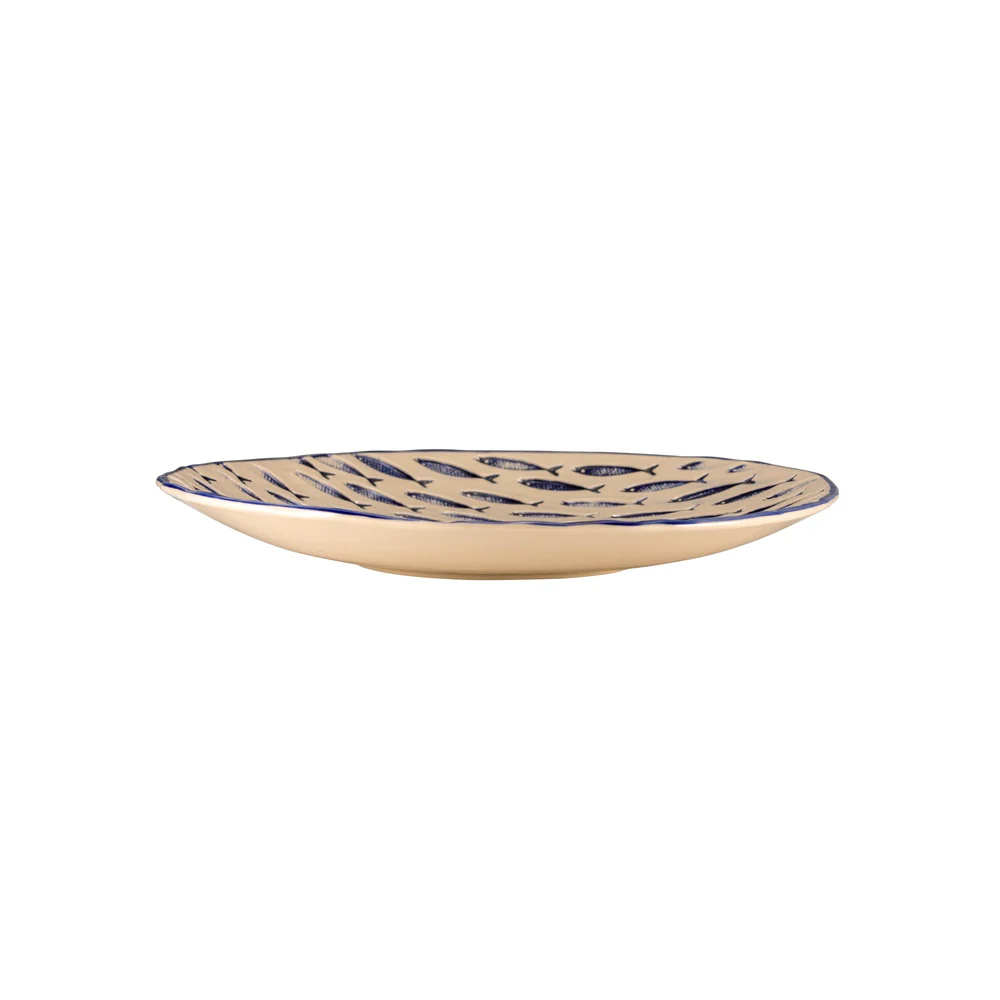 34 cm - Thalassios Piatto Piano In Stoneware Set 2 Pz - Image 2
