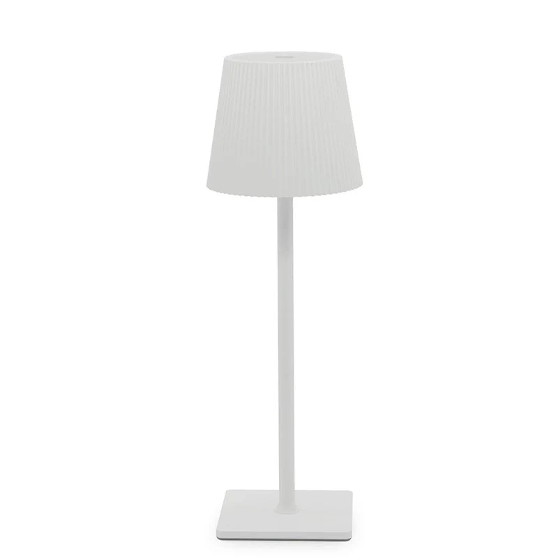 34 cm - Plisse Lampada Da Tavolo In Alluminio - Image 2