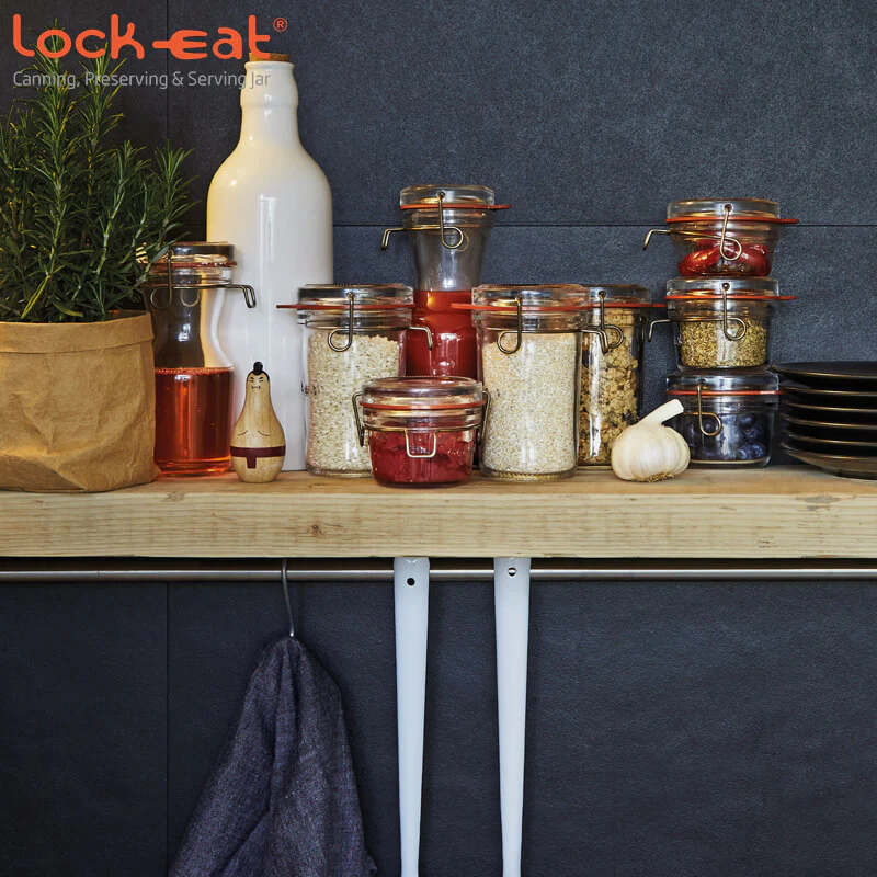 35 cl - Lock Eat Vasetto Ermetico in Vetro - Set 6 Pezzi - Image 2