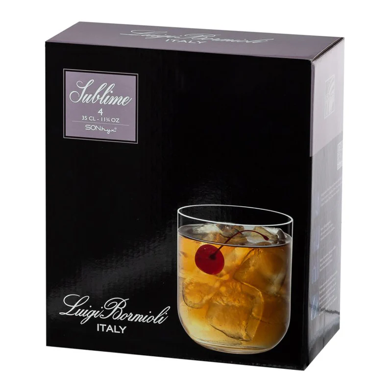 35 cl - Sublime Bicchiere Whisky in Vetro - Set 4 Pezzi - Image 4
