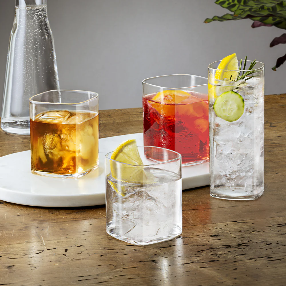 35 cl - Top Class Square Bicchiere Whisky Rocks In Vetro Set 6 Pz - Image 2