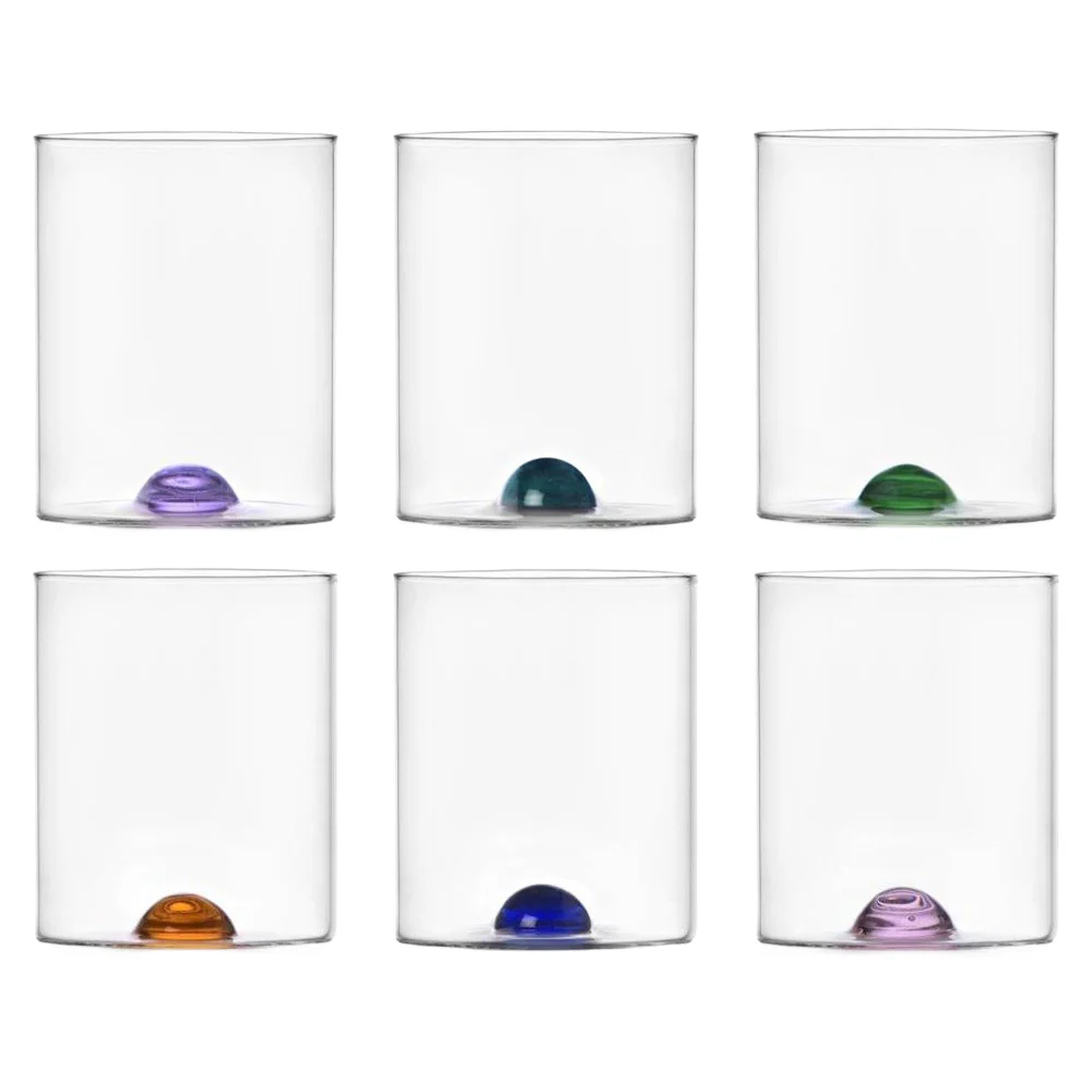 35 cl - Luna Tumbler Bicchiere Acqua In Vetro Borosilicato - Set 6 Pz