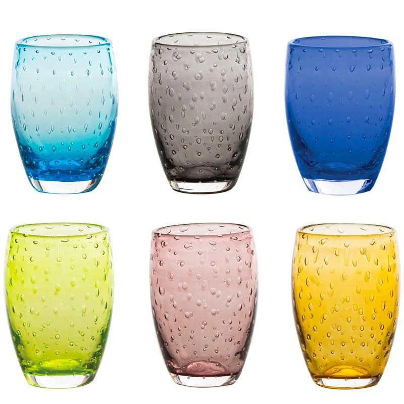 35 cl - Bolicante Bicchiere Acqua Bolle in Vetro Soffiato - Set 6 Pezzi - Image 11