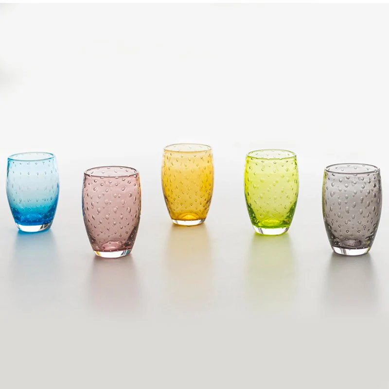 35 cl - Bolicante Bicchiere Acqua Bolle in Vetro Soffiato - Set 6 Pezzi - Image 12