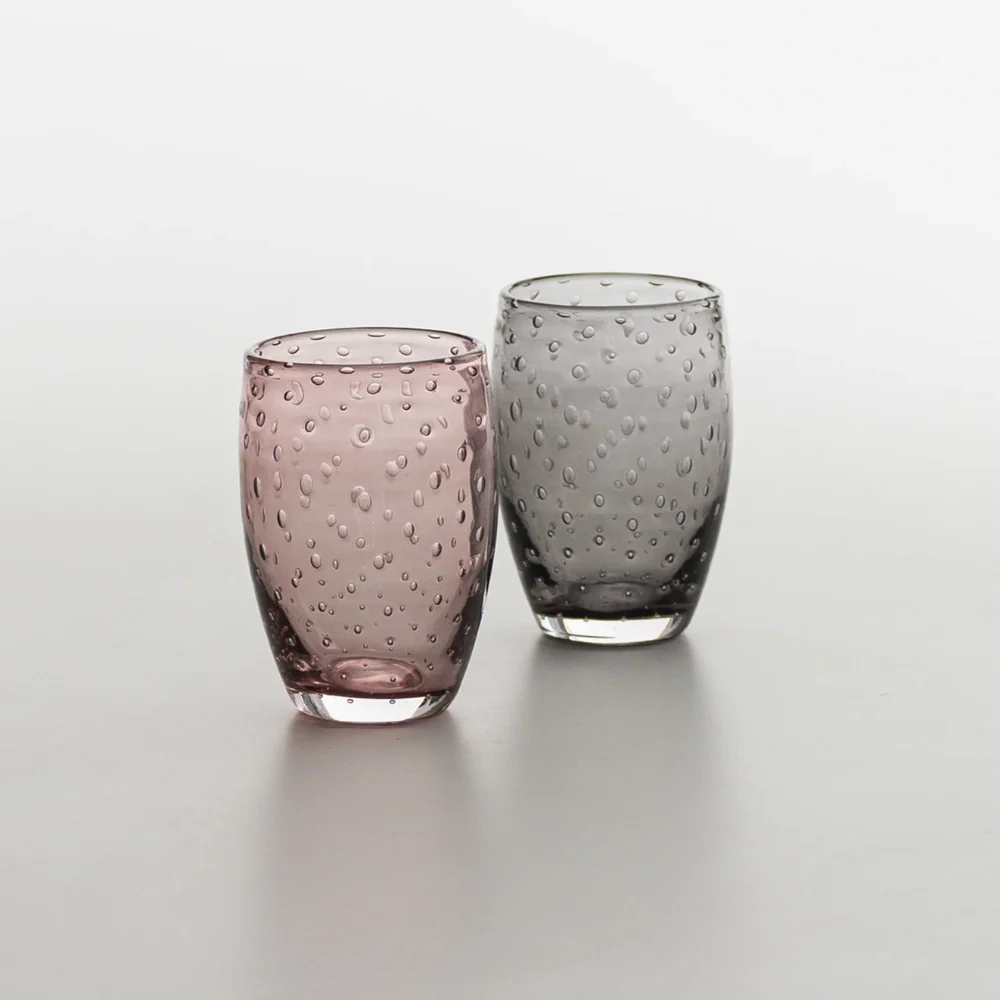 35 cl - Bolicante Bicchiere Acqua Bolle in Vetro Soffiato - Set 6 Pezzi - Image 19