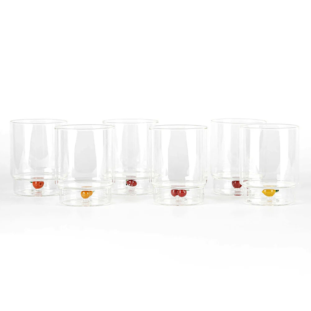 35 cl - Teca Frutta Bicchiere Acqua In Vetro Set 6 Pz - Image 49