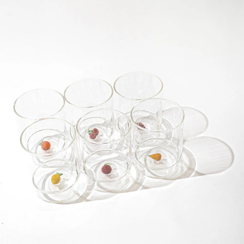 35 cl - Teca Frutta Bicchiere Acqua In Vetro Set 6 Pz - Image 50