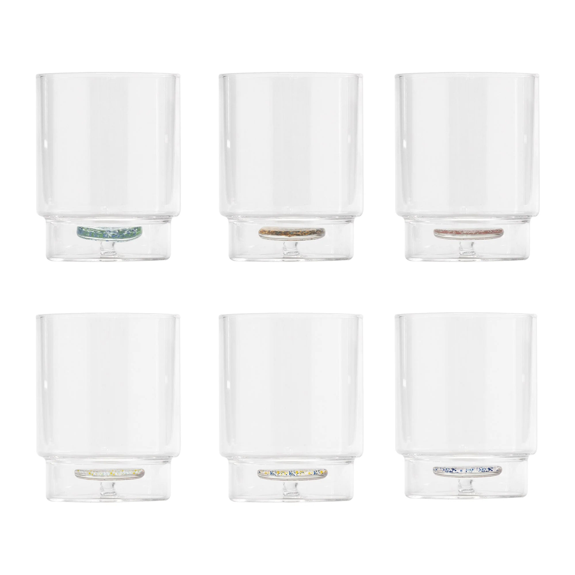 35 cl - Teca Terrazzo Bicchiere Acqua Fatto a Mano In Vetro Borosilicato Set 6 Pz - Image 2