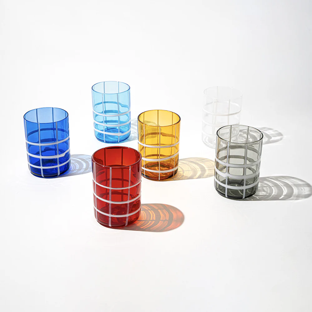 35 cl - Twiddle Bicchiere Acqua A Righe in Vetro Soffiato - Set 6 Pezzi - Image 8