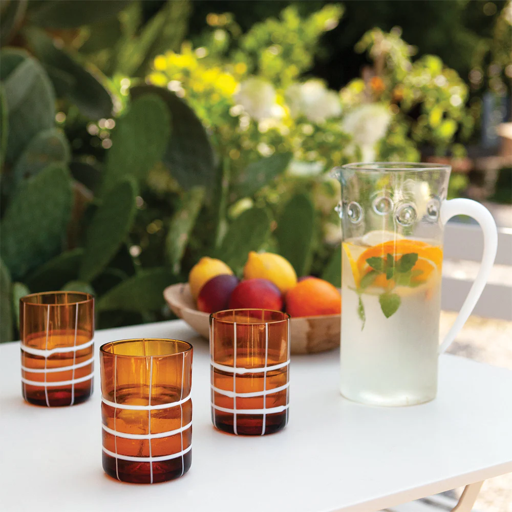 35 cl - Twiddle Bicchiere Acqua A Righe in Vetro Soffiato - Set 6 Pezzi - Image 9