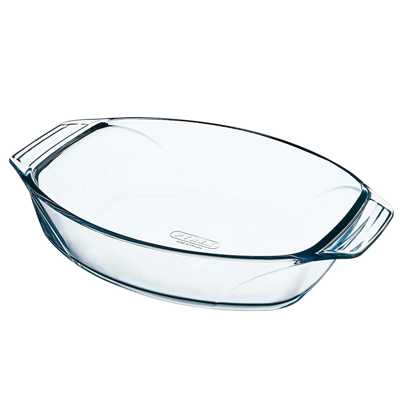 35x24 cm - Irresistible Pirofila Ovale In Vetro Borosilicato - Image 3