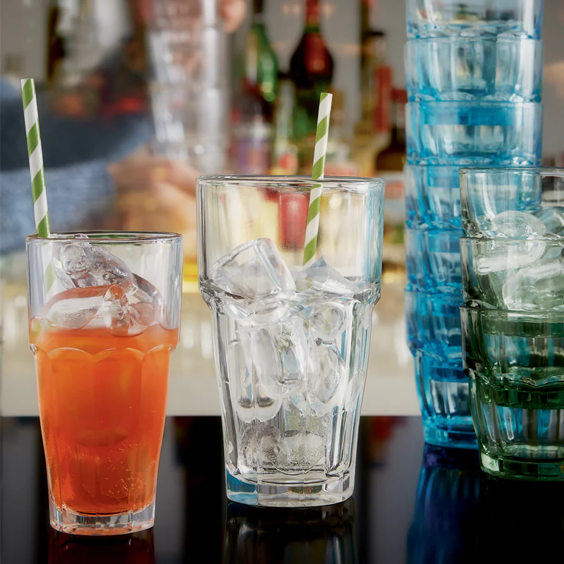 36.9 cl - Rock Bar Bicchiere Bibita in Vetro Temperato - Set 6 Pezzi - Image 2