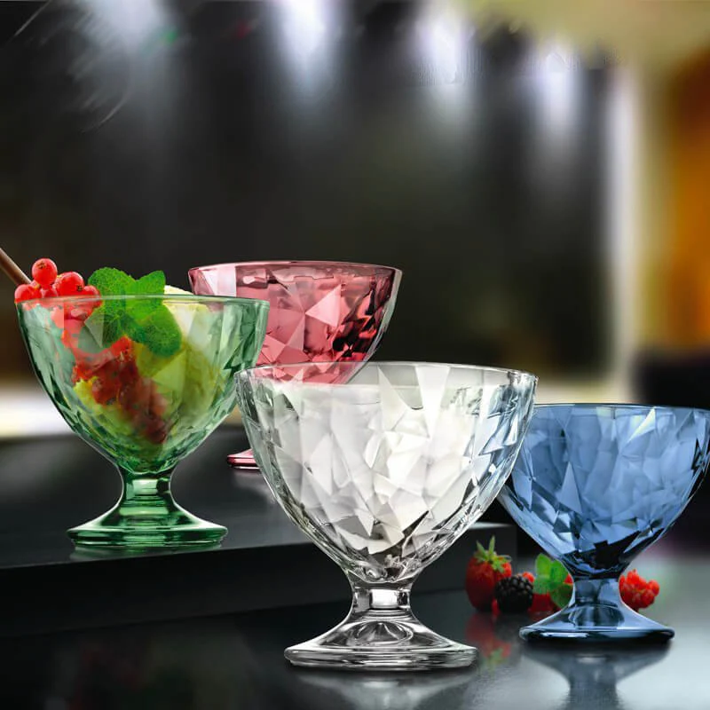 36 cl - Diamond Coppa Dessert in Vetro - Set 6 Pezzi - Image 3