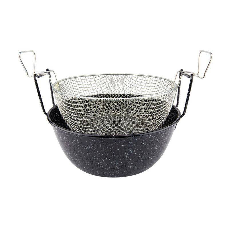 36 cm - Friggitrice Con Cestello In Ferro